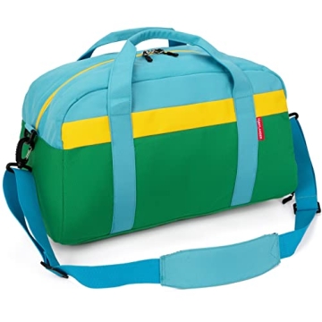 HawLander Kids Duffle Bag for School and Travel - Green