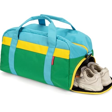 HawLander Kids Duffle Bag for School and Travel - Green