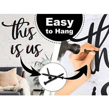 Vivegate Premium Metal Wall Decor - This Is Us Sign