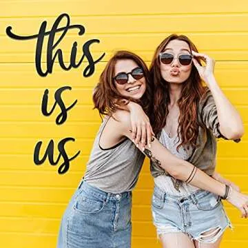 Vivegate Premium Metal Wall Decor - This Is Us Sign