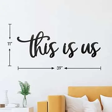 Vivegate Premium Metal Wall Decor - This Is Us Sign