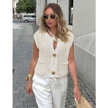 Stylish Chunky Knit Vest for Women - Versatile Fashion