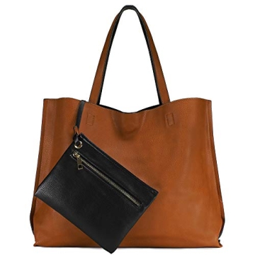 Stylish SCARLETON Reversible Leather Tote Bag for Women
