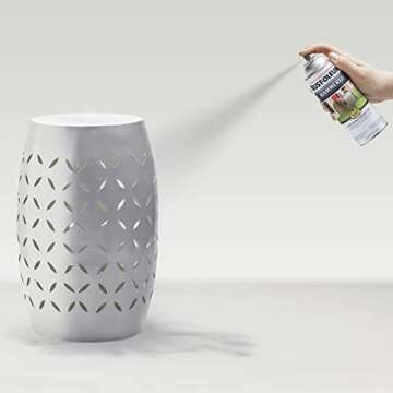 Rust-Oleum 7213830 Stops Rust Hammered Spray Paint, 12 Oz, Silver, 12 Ounce (Pack of 1)