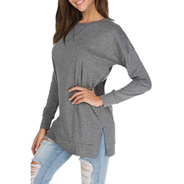 Levaca Women's Long Sleeve Tunic Tops for Comfort