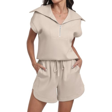 ANRABESS Two Piece Womens Summer Lounge Sets - Comfy Outfit