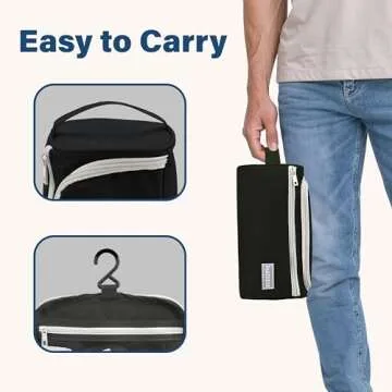 Durable Pantheon Men's Toiletry Bag for Travel Essentials