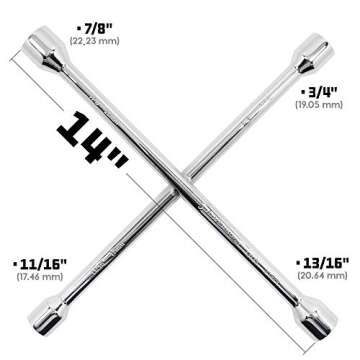 Powerbuilt Universal Lug Wrench for Car Tire Repair