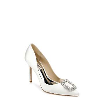 Badgley Mischka Women's Cher Pump, Soft White, 9.5