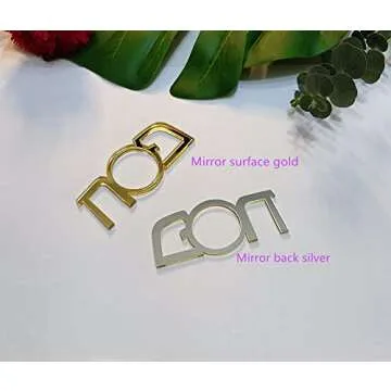 Set of 10 Acrylic Napkin Rings,Disposable Mirrored Napkin Holders for The Pesach Seder,Passover Table Decor,Jewish