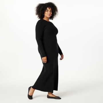 Buy the Drop Ashlyn Ribbed Sweater Maxi Dress Online