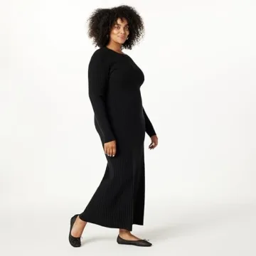 Buy the Drop Ashlyn Ribbed Sweater Maxi Dress Online