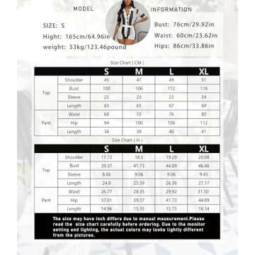 VOIKERDR Women 2 Piece Outfits Knitted Shorts Set Beach Vacation Outfits Short Sleeve Button Down Shirt and Shorts Sexy Summer Matching Sets