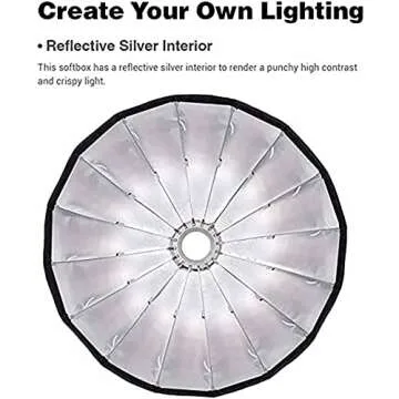 Godox QR-P90 35.5 Inch Parabolic Softbox Bowens Mount, Quick-Setup Quick-Folding, with Front & Inner Diffuser and Carrying Bag for Godox SL60W VL150 UL150 SL150II SZ150 and Other Bowen Mount Lights…