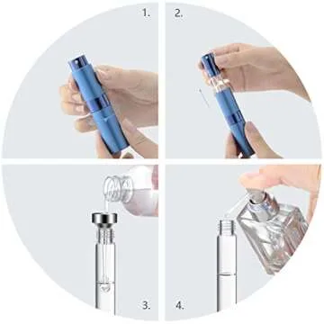 Lil Ray 8ml Portable Mini Perfume Atomizers for Travel
