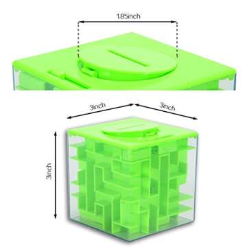 Acekid Money Maze Puzzle Box, Great Money Gift Holder Box, Fun Maze Puzzle Games for Kids and Adults