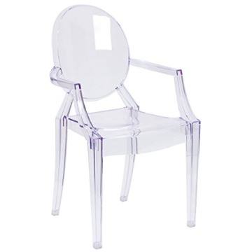 Contemporary EMMA + OLIVER Ghost Chair in Transparent Design