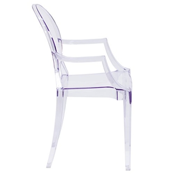 Contemporary EMMA + OLIVER Ghost Chair in Transparent Design