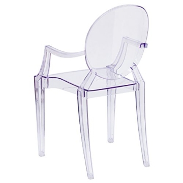 Contemporary EMMA + OLIVER Ghost Chair in Transparent Design