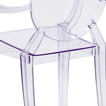 Contemporary EMMA + OLIVER Ghost Chair in Transparent Design