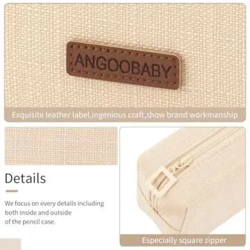 ANGOOBABY Small Pencil Case - Chic & Versatile Organizer