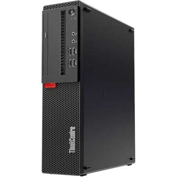 Lenovo ThinkCentre M710s SFF Desktop PC w/ 21.5in FHD Monitor, M710S SFF Computer Core 6th Gen, 16GB RAM, 512GB SSD, RGB Speaker, DP Cord, Windows 10 Pro (Renewed)