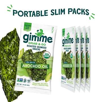 gimMe Organic Seaweed Snacks - Healthy Snack for Everyone