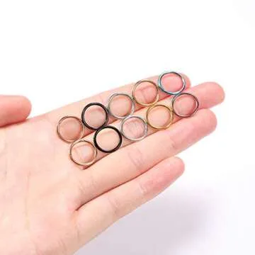 Elegant 18g Rose Gold Nose Rings for All Piercings