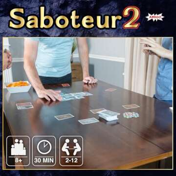 Exciting Saboteur 2 Card Game Expansion for All