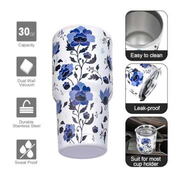 FristChoice 30 oz Insulated Tumbler for Hot Cold Drinks