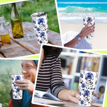 FristChoice 30 oz Insulated Tumbler for Hot Cold Drinks