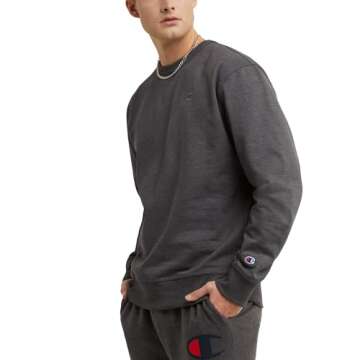 Champion Men's Fleece Crewneck Sweatshirt - Ultimate Comfort