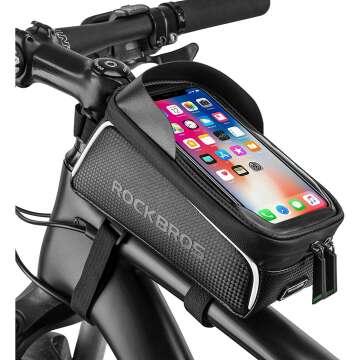 Waterproof Bike Phone Frame Bag for 6.5" Phones