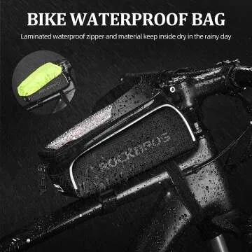 Waterproof Bike Phone Frame Bag for 6.5" Phones
