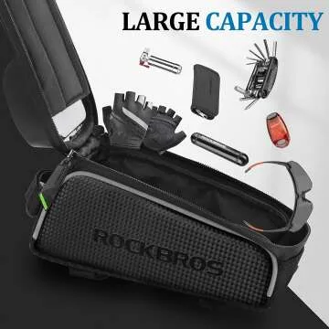 Waterproof Bike Phone Frame Bag for 6.5" Phones