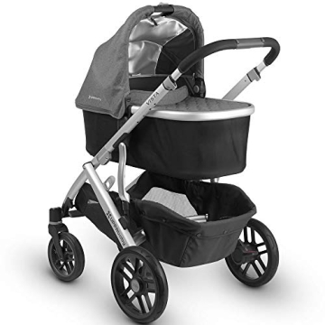 2018 UPPAbaby VISTA Stroller Jordan Charcoal Melange Silver Black Leather
