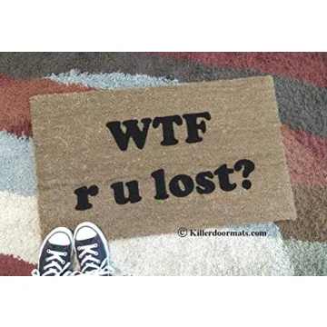 Funny Coir Doormat with Custom Hand-Painted Design
