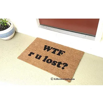 Funny Coir Doormat with Custom Hand-Painted Design