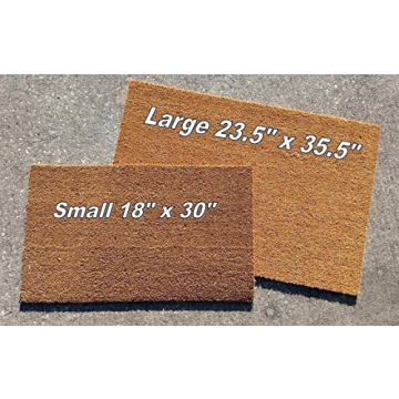 Funny Coir Doormat with Custom Hand-Painted Design
