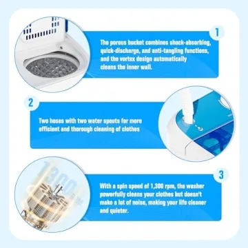 Compact Superday Portable Washer for Easy Laundry Care