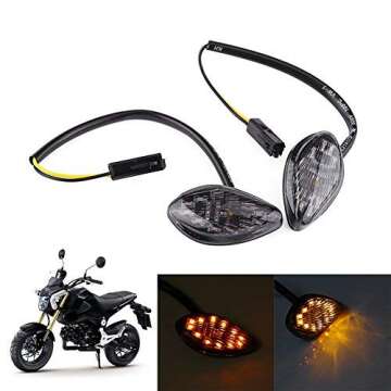 Eye Shaped Motorcycle Turn Signal Lights for Honda Grom 2014-2016