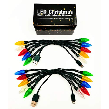 Christmas Light Phone Charger: Set of 2 Fun Cables