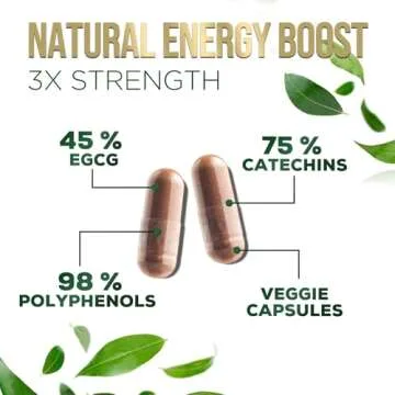 Premium Green Tea Extract Capsules 1000mg Natural Energy Support