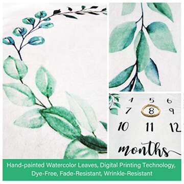 Baby Milestone Blanket | Perfect Shower Gift & Nursery Decor