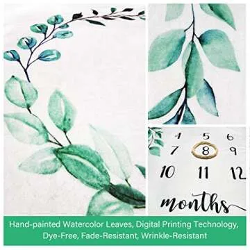 Baby Milestone Blanket | Perfect Shower Gift & Nursery Decor