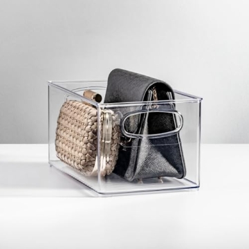 mDesign Kitchen Organizer Bins - Clear Storage for All