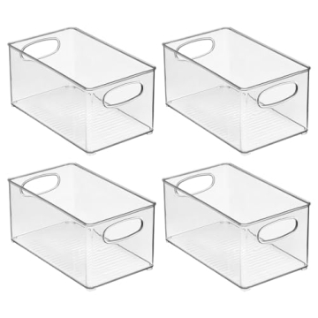 mDesign Kitchen Organizer Bins - Clear Storage for All