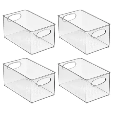 mDesign Kitchen Organizer Bins - Clear Storage for All