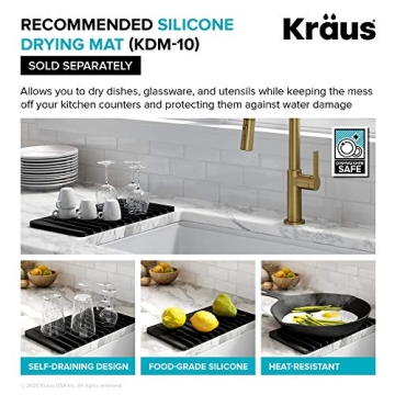 Kraus 33-Inch Fireclay Kitchen Sink for Elegant Functionality