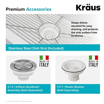 Kraus 33-Inch Fireclay Kitchen Sink for Elegant Functionality